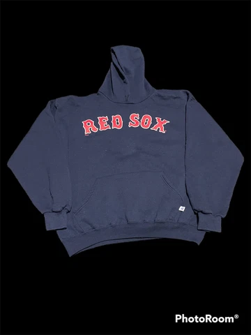 Vintage Russell Athletic Boston Red Sox Pullover Hoodie Sweatshirt Large 2004 Cover