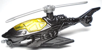 2015 HOT WHEELS 75 YEARS OF BATMAN BATCOPTER BLACK 3 1/4" DIECAST HELICOPTER - Image 1 of 4