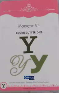 QuicKutz Monogramm "Y" Set, Ausstecher Stanzformen, 3 Stanzen, CC-MONOGRAM-Y01 - Bild 1 von 2