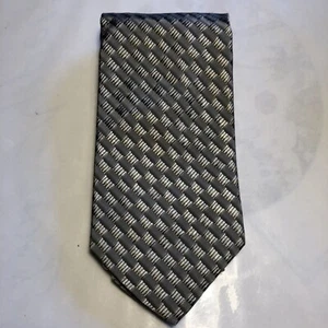Vintage Bugatti Classic Silber/Gold 100% Seide Krawatte - Bild 1 von 9