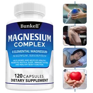 Cápsulas complejas de magnesio - Apoya la salud ósea y cardíaca, equilibra la salud del sueño - Imagen 1 de 15