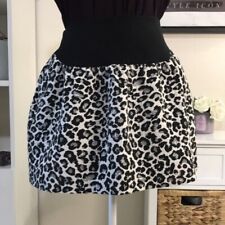 Victoria's Secret White Leopard Print Bubble Mini Skirt 6 / Small