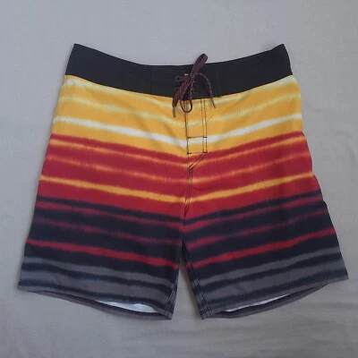 Vintage Quiksilver Herren Boardshorts Größe 33 Badehose Strand Surf Gestreift... - Bild 1 von 4
