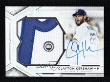 2018 Topps Diamond Icons Relics /25 Clayton Kershaw #AJPA-CKE Jumbo Patch Auto
