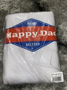 HAPPY DAD HARD SELTZER HOODIE SWEATSHIRT FULL SEND NELK WHITE MENS SIZE LARGE L - Picture 1 of 7
