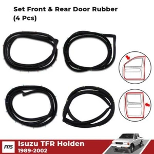 Set 4 Door Rubber Weatherstrip Fits Isuzu TF TFR Holden LUV 4D Truck 1989-02 EZ - Picture 1 of 11