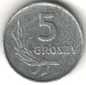 1970 FIVE GROSZY FROM POLAND ~ UNCIRCULATED stk 4 - Picture 1 of 4