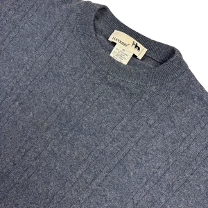 I Levrieri Mens Cable Knit Cashmere Silk Sweater Gray • Italy • XL - Picture 1 of 8