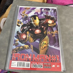 Iron Man #1F (5° SERIE) MARVEL Comics 2013 quasi nuovo - VARIANTE LAND, GILLEN firmato - Foto 1 di 3