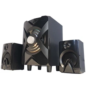 IMPIANTO AUDIO FILM MUSICA GAMING 2.1 ALTOPARLANTI CASSE SPEAKERS COMPUTER PC - Imagen 1 de 7