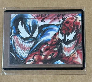 2009 Rittenhouse Spiderman Archives Venom Carnage Sketch Don Hillsman II 1/1 - Picture 1 of 2