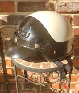 Casco Cosplay Vintage 04 Estilo Buco Motocicleta Policía Policía Con Parasol Grande - Imagen 1 de 24