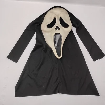 Scream Ghost Face Glow in the Dark Easter Unlimited Inc. Vintage Halloween Mask  - Image 1 of 4