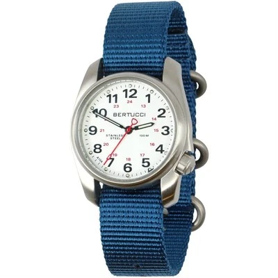 Bertucci A-1s Field - White Dial- 249 Mariner Blue Nylon Band - Image 1 of 2