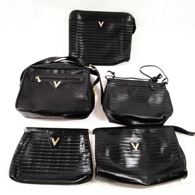 SIN TARIFA Valentino Bolso de Hombro Bolso sin asas Juego de 5 Cuero Negro 5350367 Foto 1 de 4