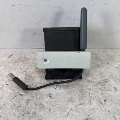 Adaptador de red inalámbrico N oficial Microsoft Xbox 360 WiFi antena única blanco Foto 1 de 4