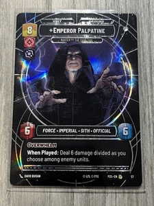 Star Wars Unlimited Regional Qualifier Promo Card Emperor Palpatine FOIL - Picture 1 of 1