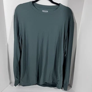 Duluth Trading Co Long Sleeve Green Thermal Pullover Shirt Men's Large - Picture 1 of 4