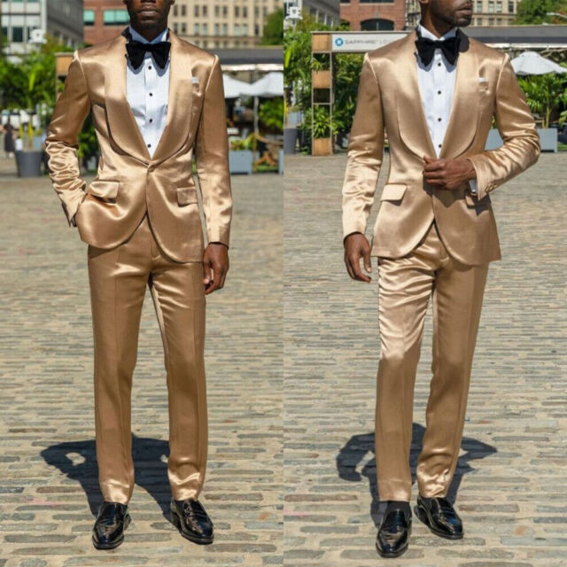 Buy Hi-Tie Mens Gold Suit Vest and Tie Set Wedding Formal 4pc Silk Dress  Waistcoat Necktie Pocket Square Cufflinks Set for Party or Tuxedo at  Amazon.in