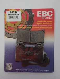 EBC Organic FRONT Disc Brake Pads (1 Set) Fits MOTO GUZZI V7 (2008 to 2022) - Picture 1 of 5