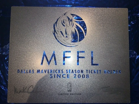 Exclusive Dallas Mavericks Limited Edition MFFL Metal Plaque STH since 2008 Cover