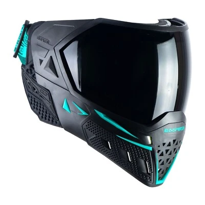 NUEVO Empire EVS Máscara Paintball Ninja y Lentes Transparentes - Negro y Aqua (21723) Foto 1 de 4