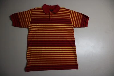 Camisa de mezclilla Koman para hombre L polo multicolor a rayas rojo amarillo nueva con etiquetas Foto 1 de 4