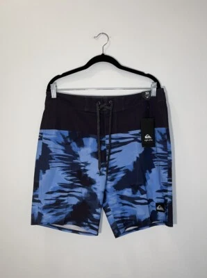 Bañador Quiksilver Azul Negro Boardshorts High Line Nuevo con Etiquetas Para Hombre 32 Foto 1 de 4