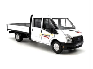 ZD 1:76 White Transit Rapid Pickup Truck Delivery Model Diecast Metal Car BN - Picture 1 of 5