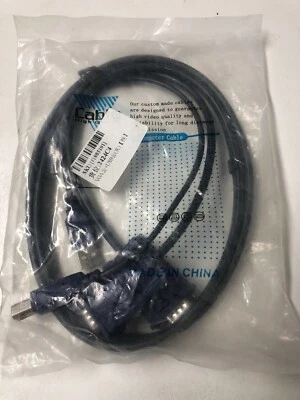KVM Switch Cable USB VGA 2-in-1 Monitor Mouse Keyboard Printer Type B Cord 4ft - Image 1 of 2