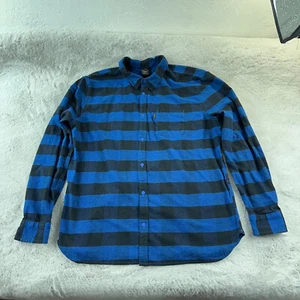 Oakley Flannel Shirt Mens Extra Large Blue Check Soft Cotton Streetwear Biker - Picture 1 of 10