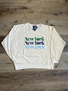BRAND NEW J.CREW NEW YORK GARMENT DIED LONG SLEEVE CREWNECK SWEATSHIRT SIZE M - Picture 1 of 3