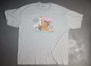 Vintage 90er Jahre Disney Bösewichte finstere Katzen Narbe Shir Cheshire siamesischer Khan Shirt - Bild 1 von 3