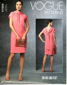 Vogue V1544 Misses 6 to 14 Tom and Linda Platt Fitted Dress UNCUT Sewing Pattern - Picture 1 of 3