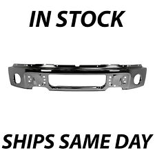 NEW Chrome - Steel Front Bumper Face Bar for 2009-2014 Ford F150 Pickup w/ Fog