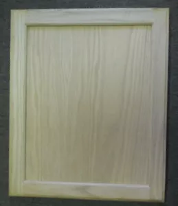 14 1/2 X 18 UNFINISHED OAK FLAT PANEL DOOR PAINT GRADE KITCHEN CABINET CUPBOARD  - Picture 1 of 1