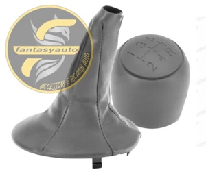 Fiat Panda Dal 2003 > Cuffia Cambio Con Pomello Grigio Chiaro 5 Marce - Foto 1 di 4