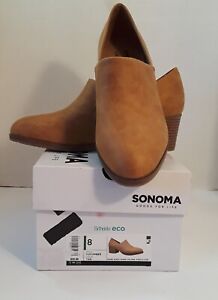Sonoma Women's Tan Ankle Boots Ortholite Eco Size 8M New In Box