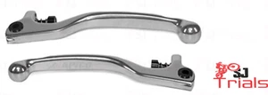 APICO ELITE BRAKE CLUTCH LEVER & ADJUSTER  AJP BRAKTEC FORGED SILVER 2HOLES LONG - Picture 1 of 4