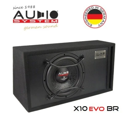 Audio System X10 EVO BR X—ion SERIES Bassreflex Gehäuse Subwoofer 25 cm (10") - Bild 1 von 4
