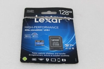 Lexar 128GB High Performance 633x MicroSDXC C10 Memory Card LSDMI128BBNL633A  - Image 1 of 2