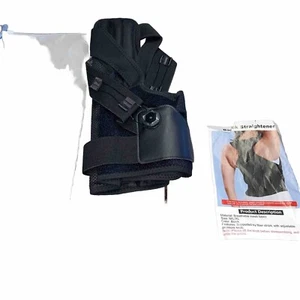 Back straightner adjustable pressure knob Black M Breathable Mesh Fabric New - Picture 1 of 6