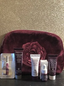sisley  paris black rose skin care 5 -pc travel size set with cosmetic pouch - Picture 1 of 8