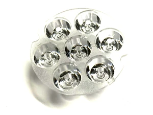 Lens for 7 LEDs, D=39mm, H=10.5, Pin 13mm, Khatod Optoelectronic, Type. PL121206 - Picture 1 of 4