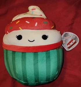 Squishmallow 8" Chandra il cupcake Natale 2021 Nuovo con etichette - Foto 1 di 1