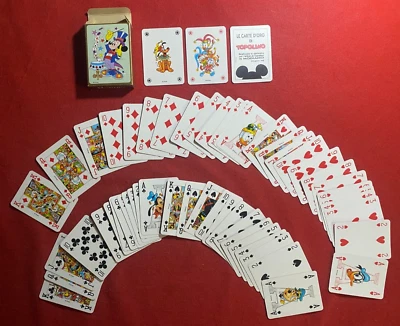MAZZO CARTE MODIANO TOPOLINO LE CARTE D'ORO (1992) + BOX/SCATOLA COME NUOVO - Immagine 1 di 4