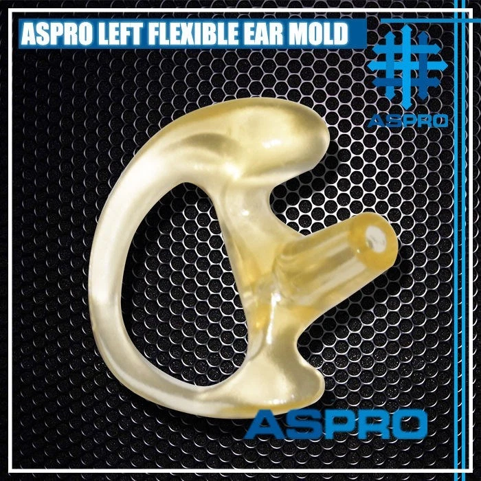 LEFT LARGE FLESH FLEXIBLE SEMI CUSTOM EAR MOLD INSERT SOFT RUBBER GEL EARPIECE - Image 1 of 1