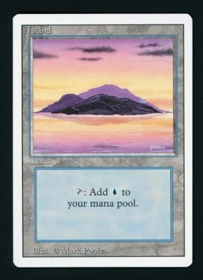 Error Printer Hickey - Island (A) Revised Edition - MTG Ink - Image 1 of 2