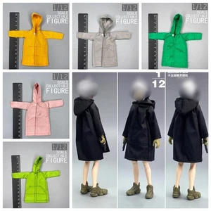 Maßstab 1/12 Jacke Outfit Windbreaker Kapuze Shirt Mantel weibliche Kleidung F 6" Figur - Bild 1 von 20
