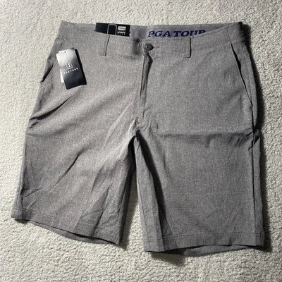 Nuevo con etiquetas PGA Tour Corto Elástico 36" Cintura Medio Gris Jaspeado Foto 1 de 4